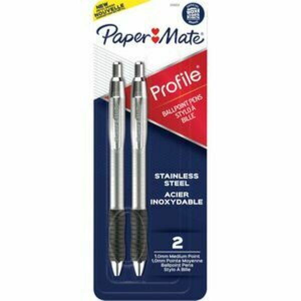 Paper Mate Pen, Profile, Bp, Metal, 1.0Mm, Black PAP2130513